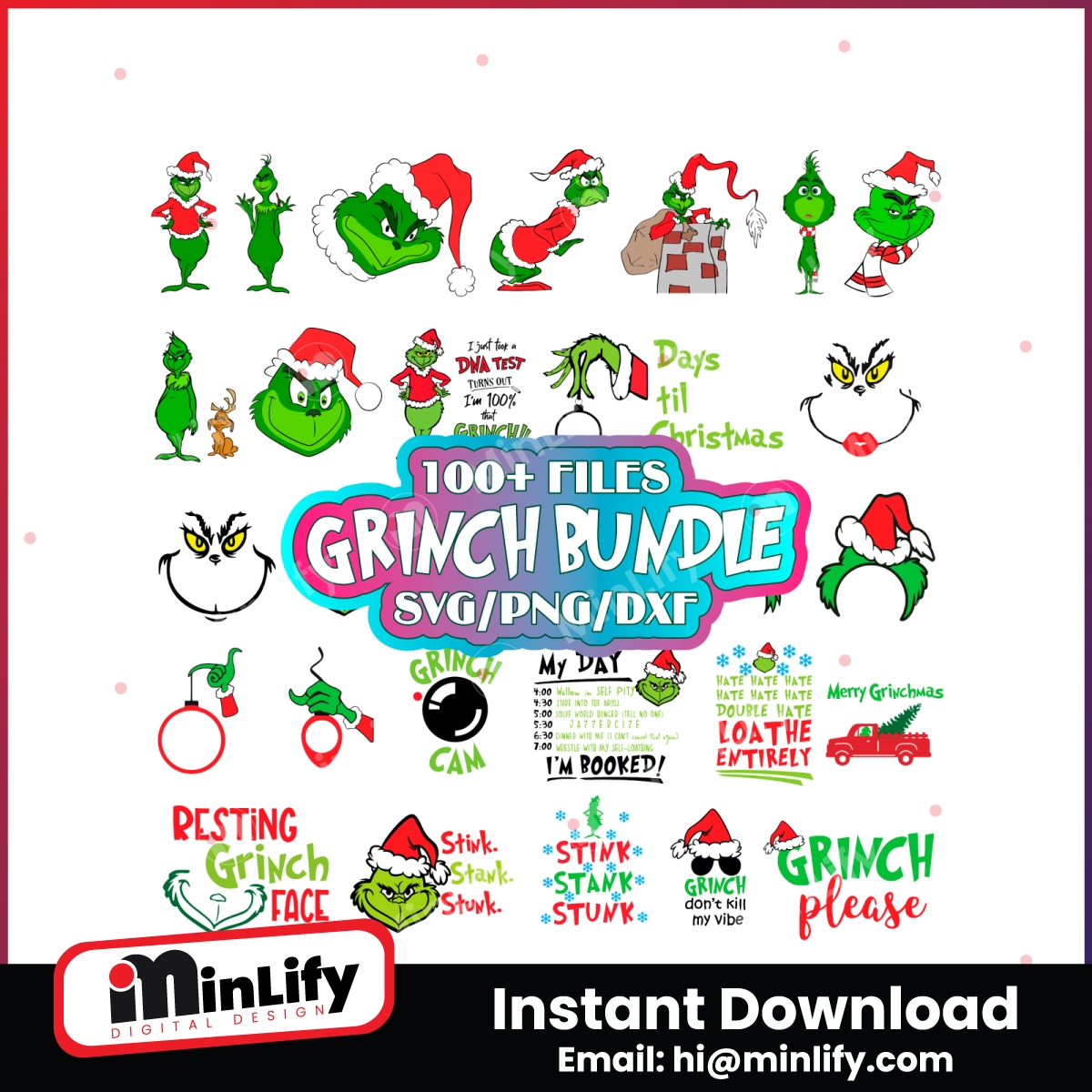 The Grinch Christmas SVG Grinchmas SVG Bundle Download - Inspire Uplift
