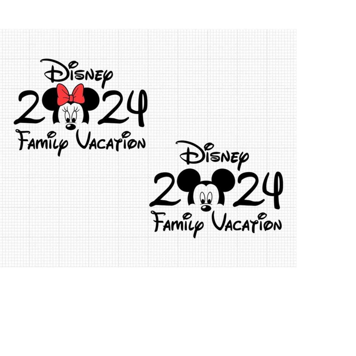 Family Vacation 2024, Mickey Minnie Head, Family Trip, Svg a - Inspire ...