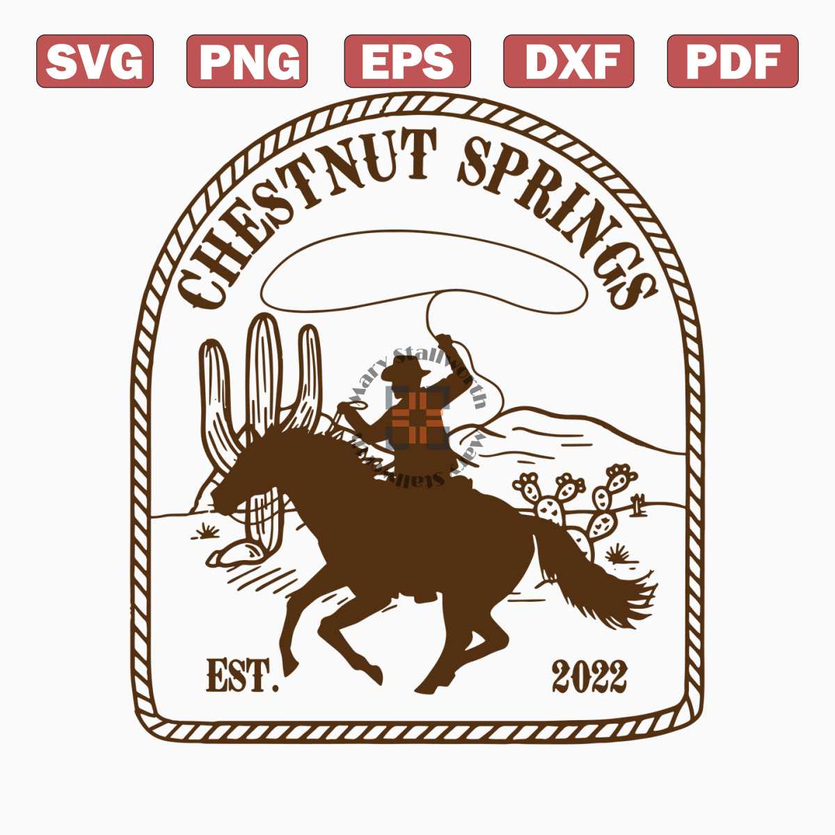Chestnut Springs Series Cowboy Romance SVG File For Cricut - Inspire Uplift