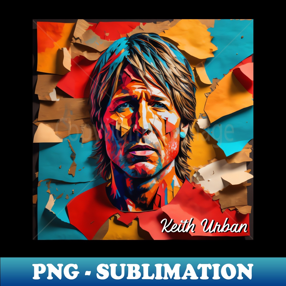 Keith Urban Paper Art - PNG Transparent Digital Download Fi | Inspire ...