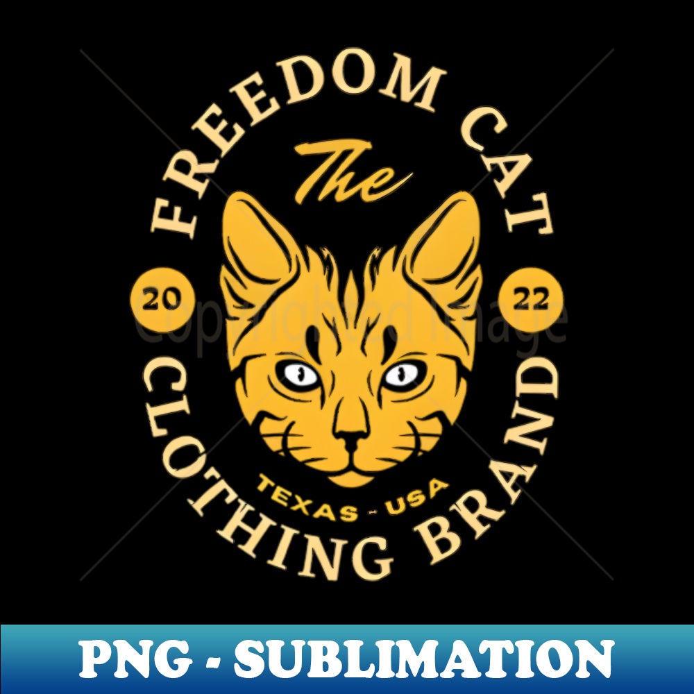 vintage-freedom cat-clothin brand - PNG Transparent Sublimat | Inspire ...
