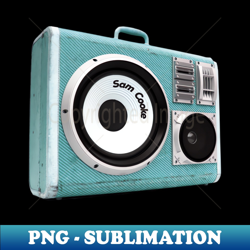 a radio 60s with sticker Sam Cooke - Sublimation-Ready PNG F | Inspire ...