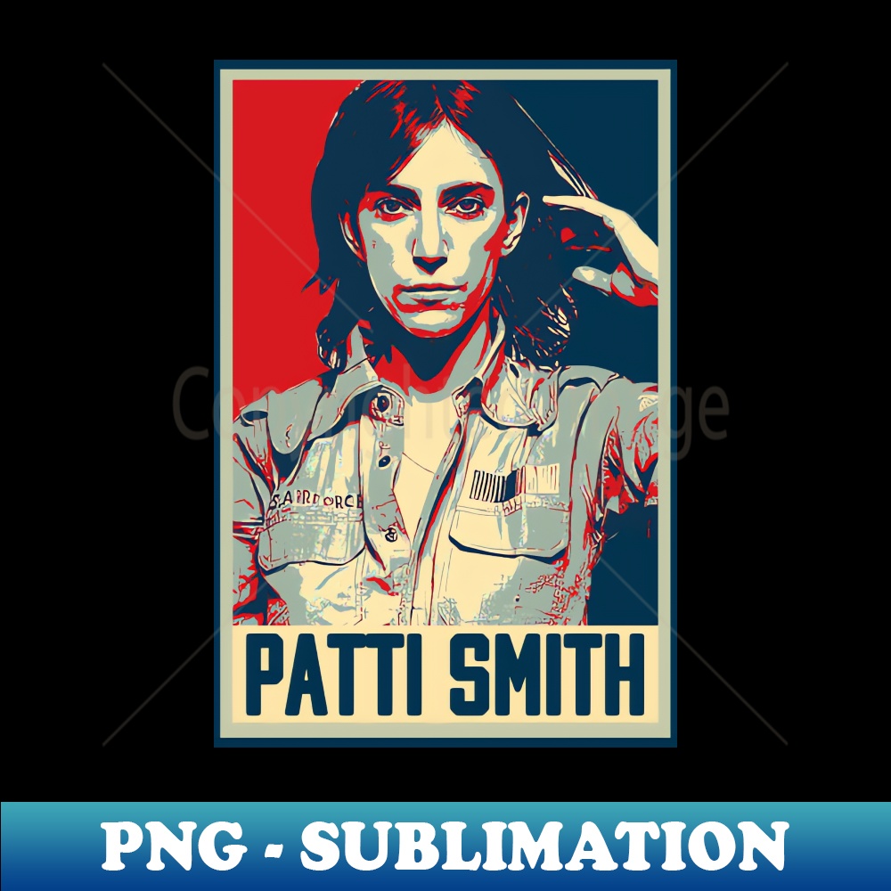Patti Smith Rock n Roll Poetess Stylish Sublimation Digita Inspire