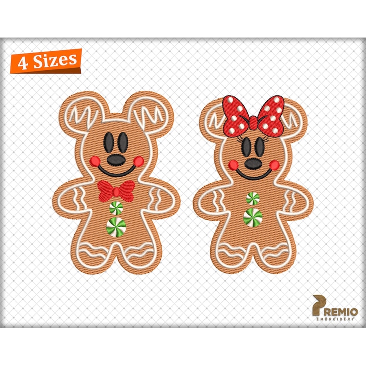 Gingerbread Cookie Embroidery Design, Christmas Gingerbread Inspire