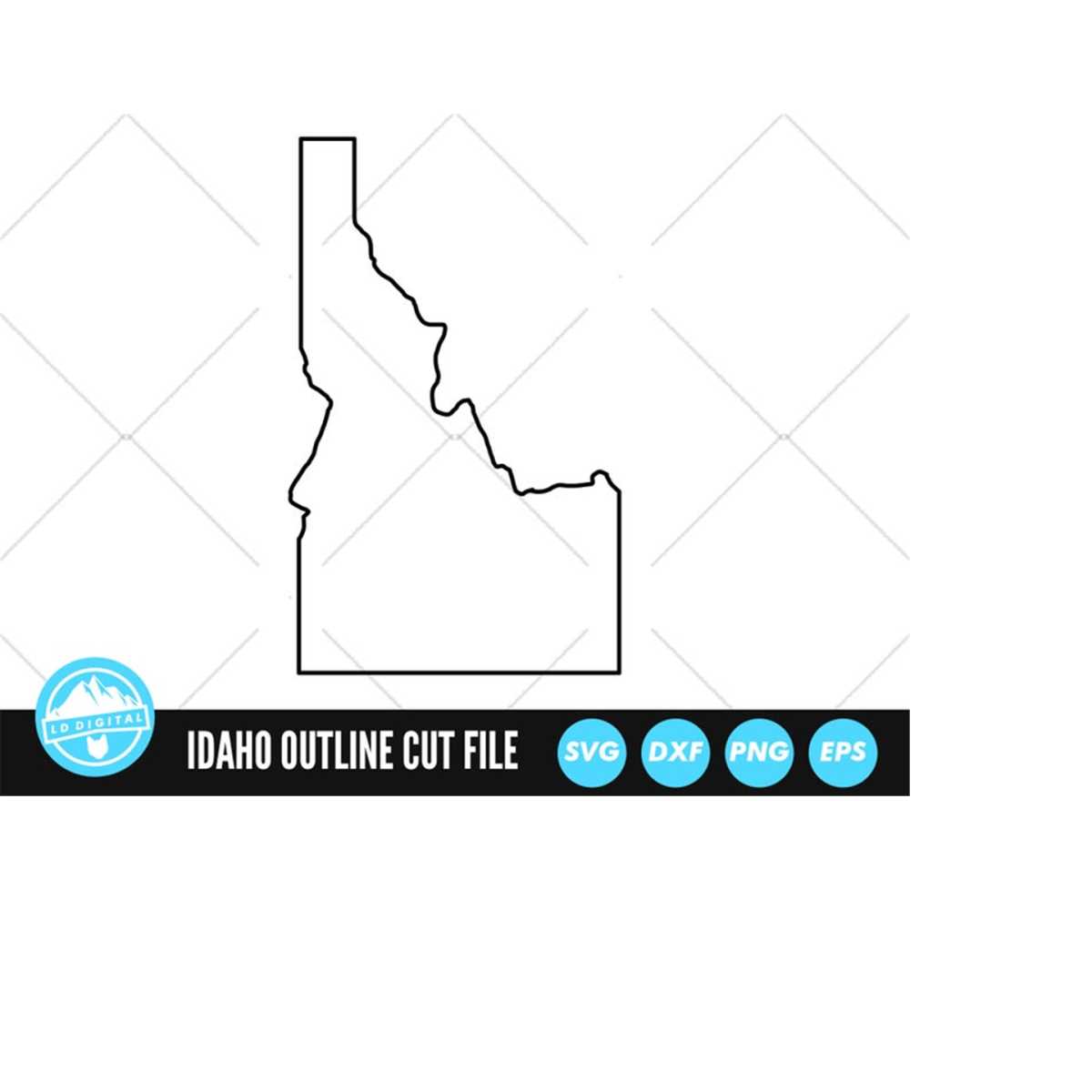 Idaho Outline SVG Files | Idaho Cut Files | United States of - Inspire ...