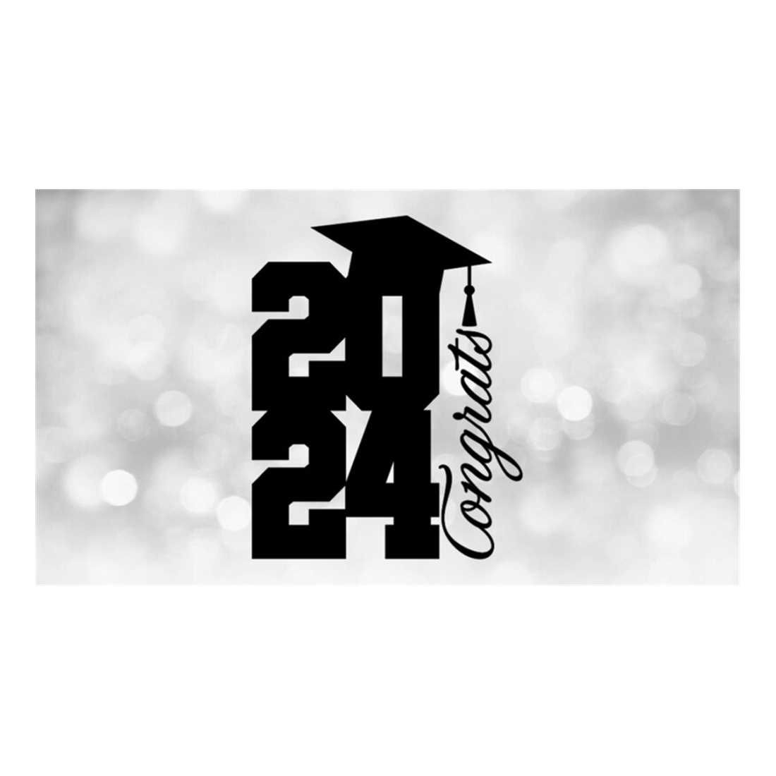 Educational Clipart: Black Bold Year '2024' Varsity Style wi | Inspire ...