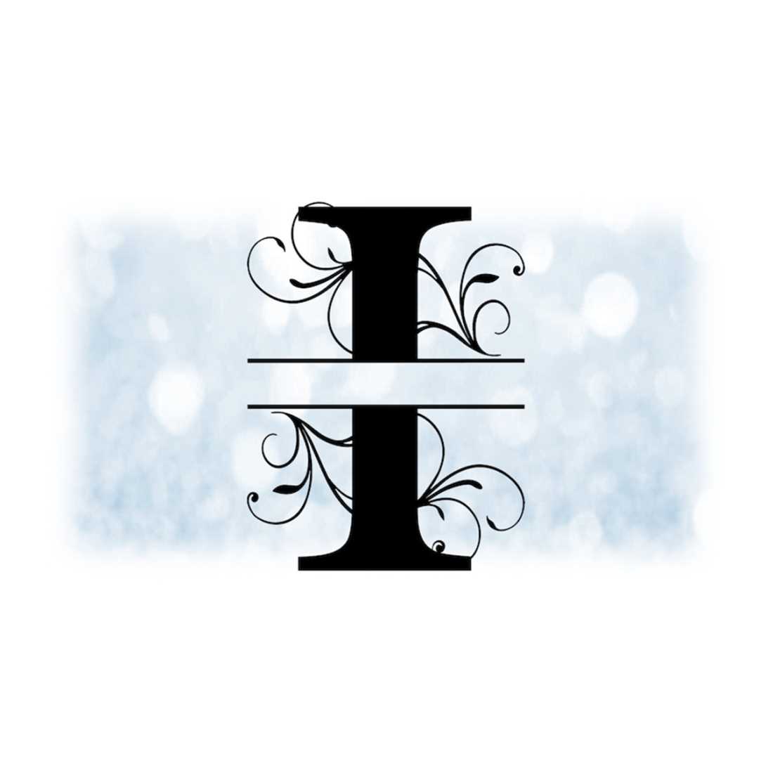 Fall Split Name Frame Word Clipart: Split Name Frame Black Formal Style Capital Le - Inspire ...