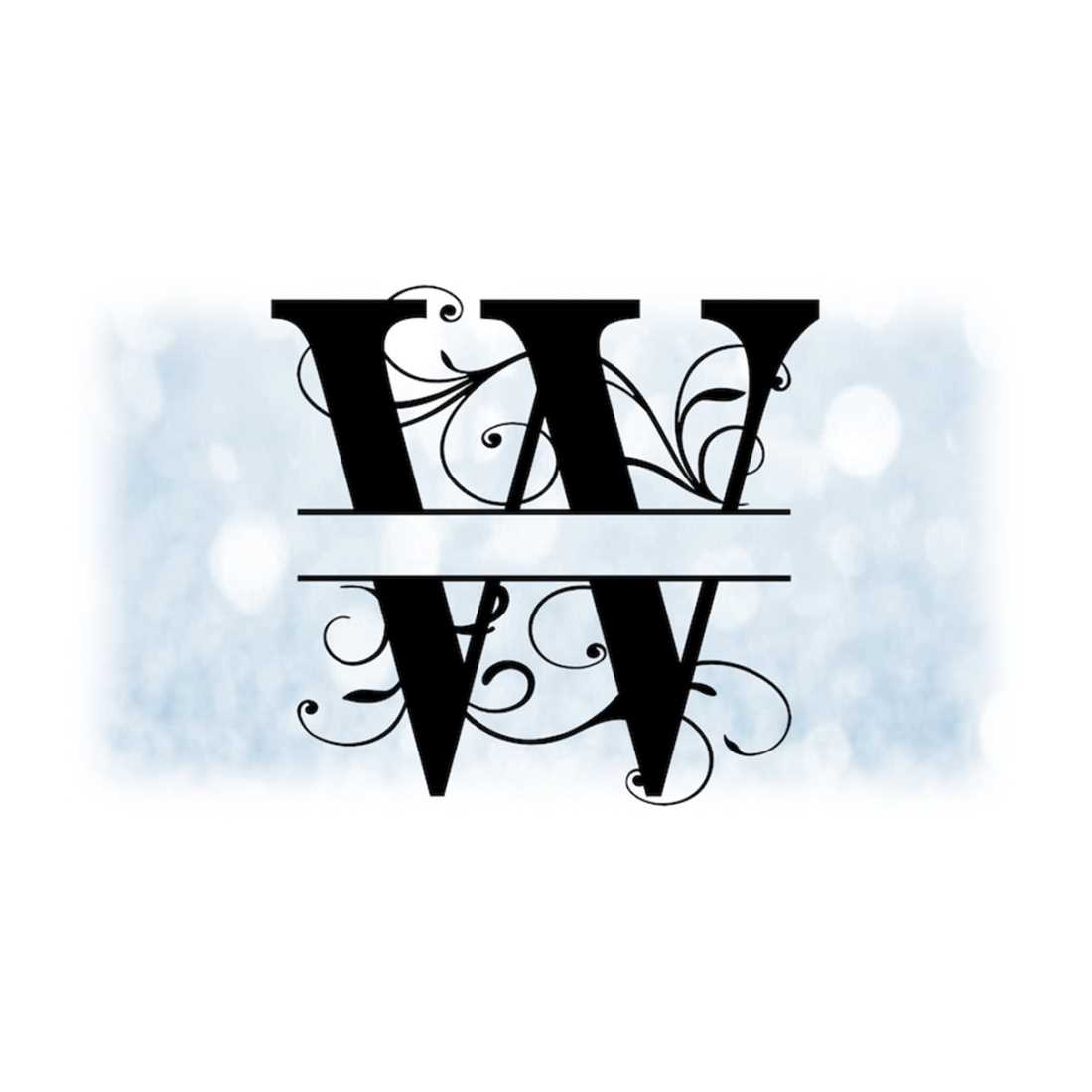 Fall Split Name Frame Word Clipart: Split Name Frame Black Formal Style Capital Le | Inspire ...