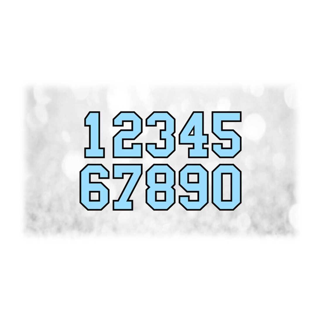 Sports Clipart: Jersey Number Templates Grouped on ONE Singl - Inspire ...