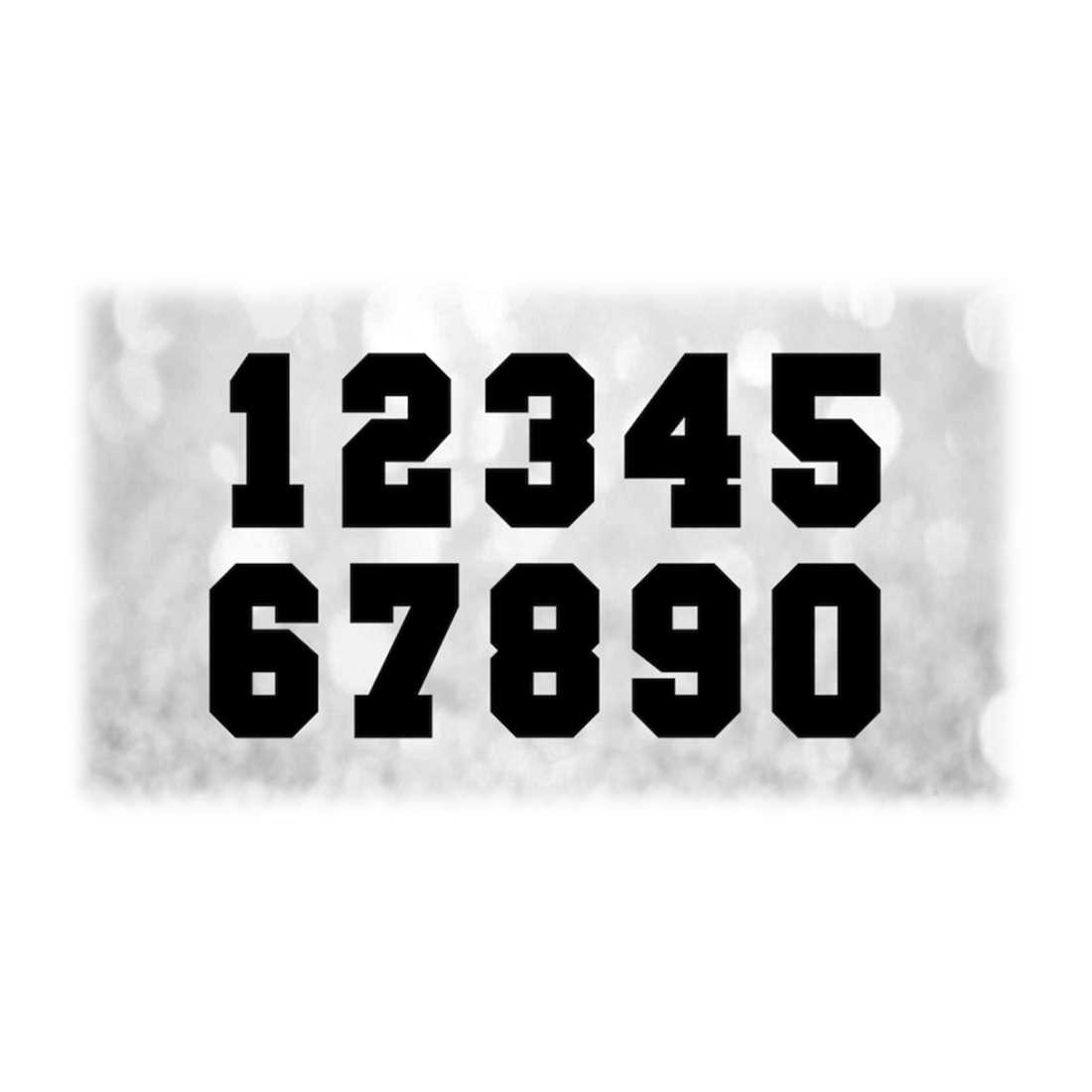 Sports: Jersey Number Templates Grouped on ONE Single Sheet | Inspire ...