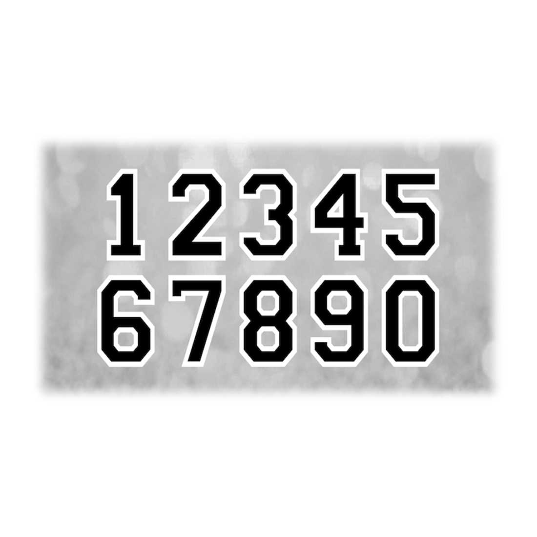 Sports Clipart: Jersey Number Templates Grouped on ONE Singl - Inspire ...