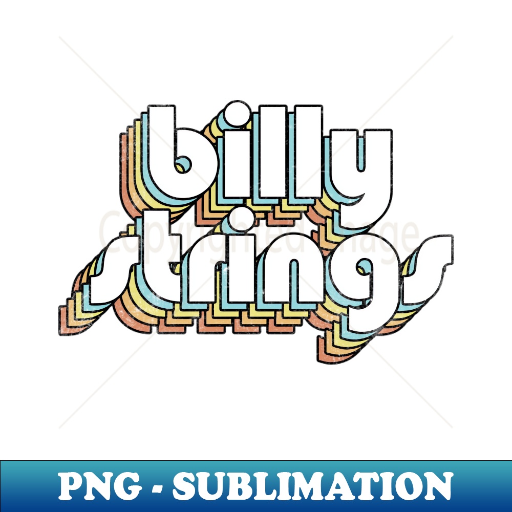 Billy Strings - Retro Rainbow Letters - High-Quality PNG Sub | Inspire ...