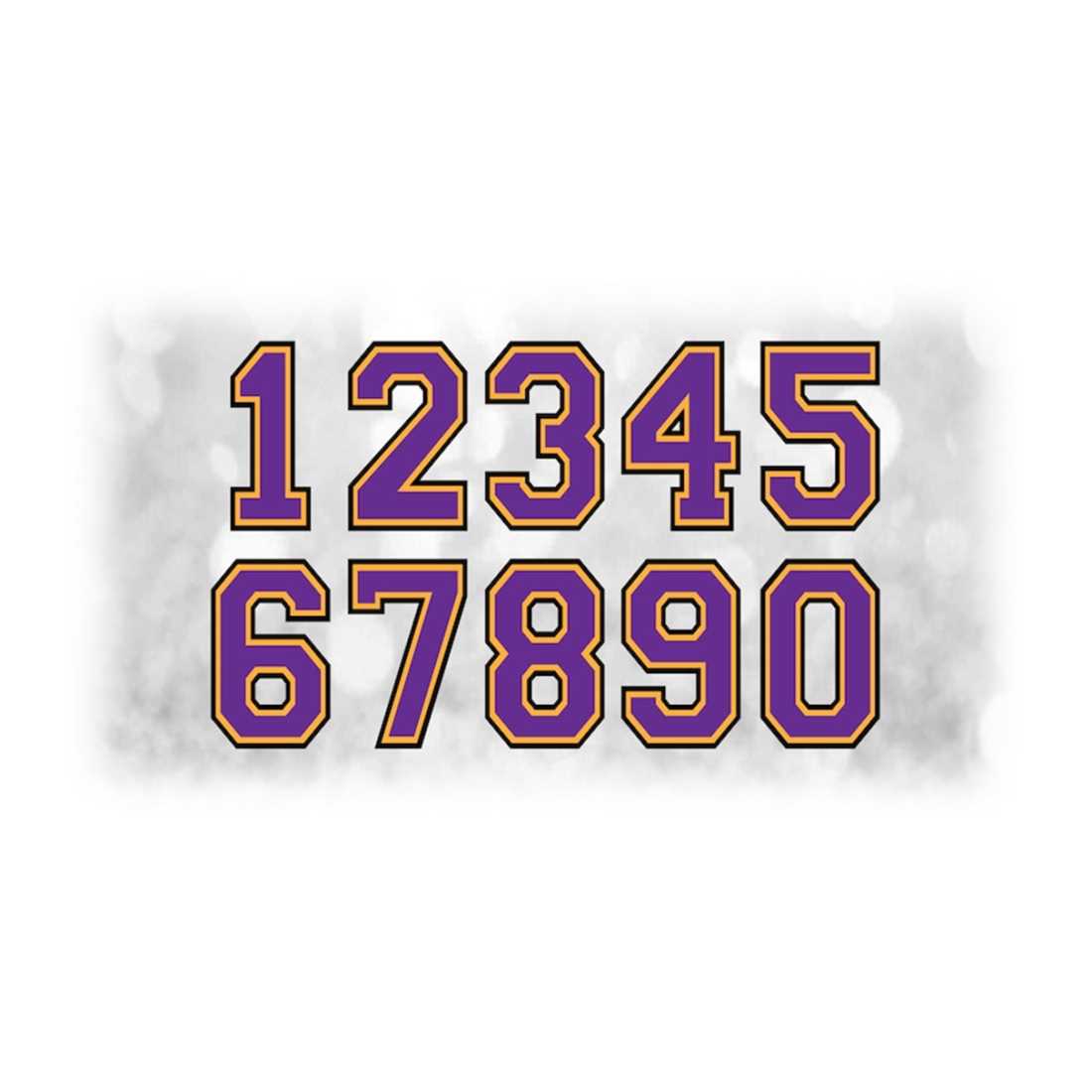 Sports Clipart: Jersey Number Templates Grouped Single Sheet - Inspire ...
