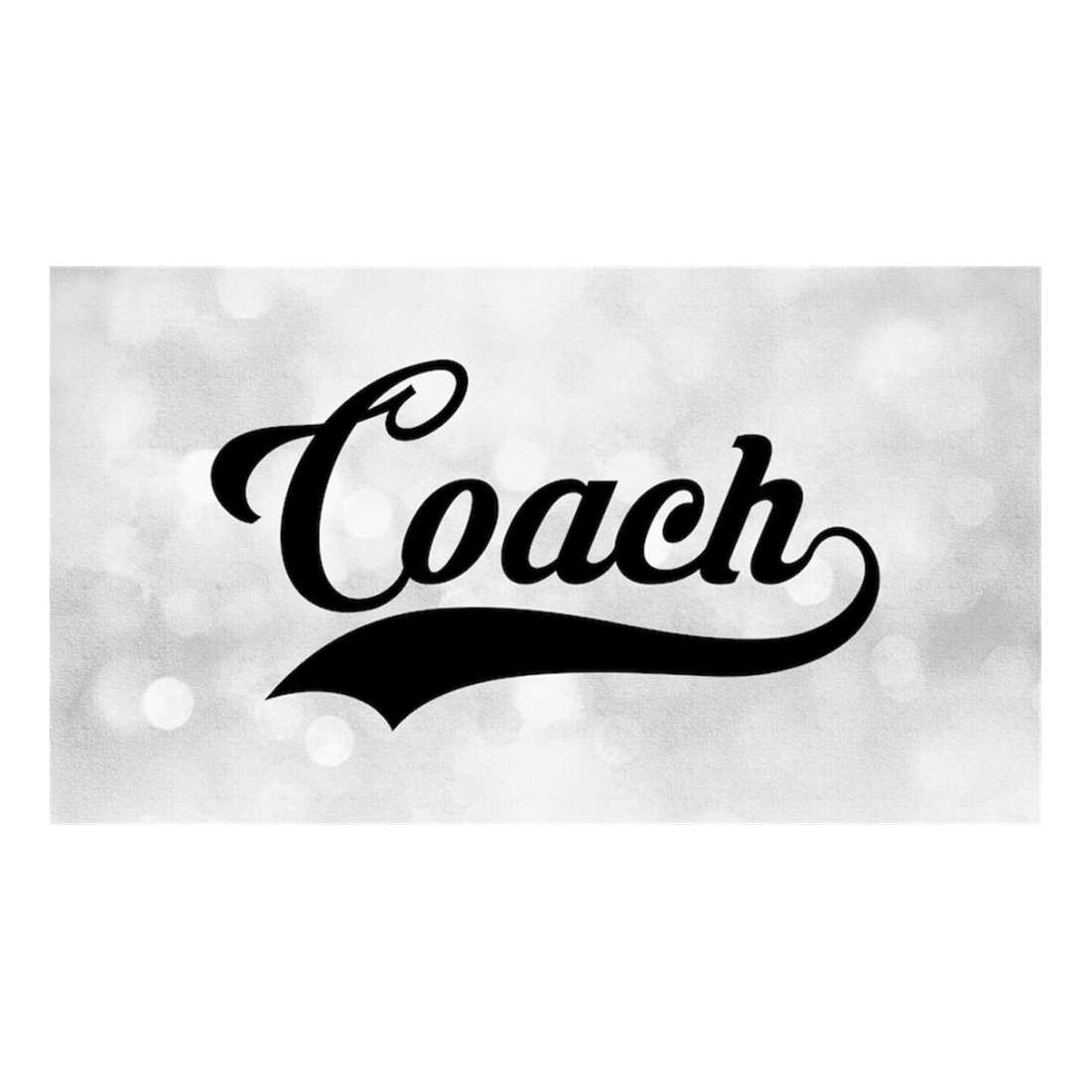 Sports Clipart: Word 'Coach' in Script Type Lettering with B | Inspire ...