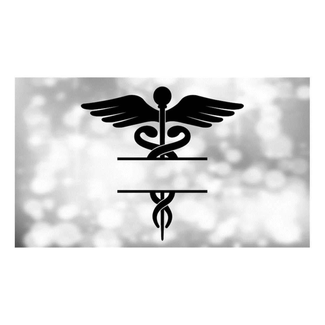 Medical Clipart: Black Medical Caduceus Symbol Silhouette fo - Inspire ...