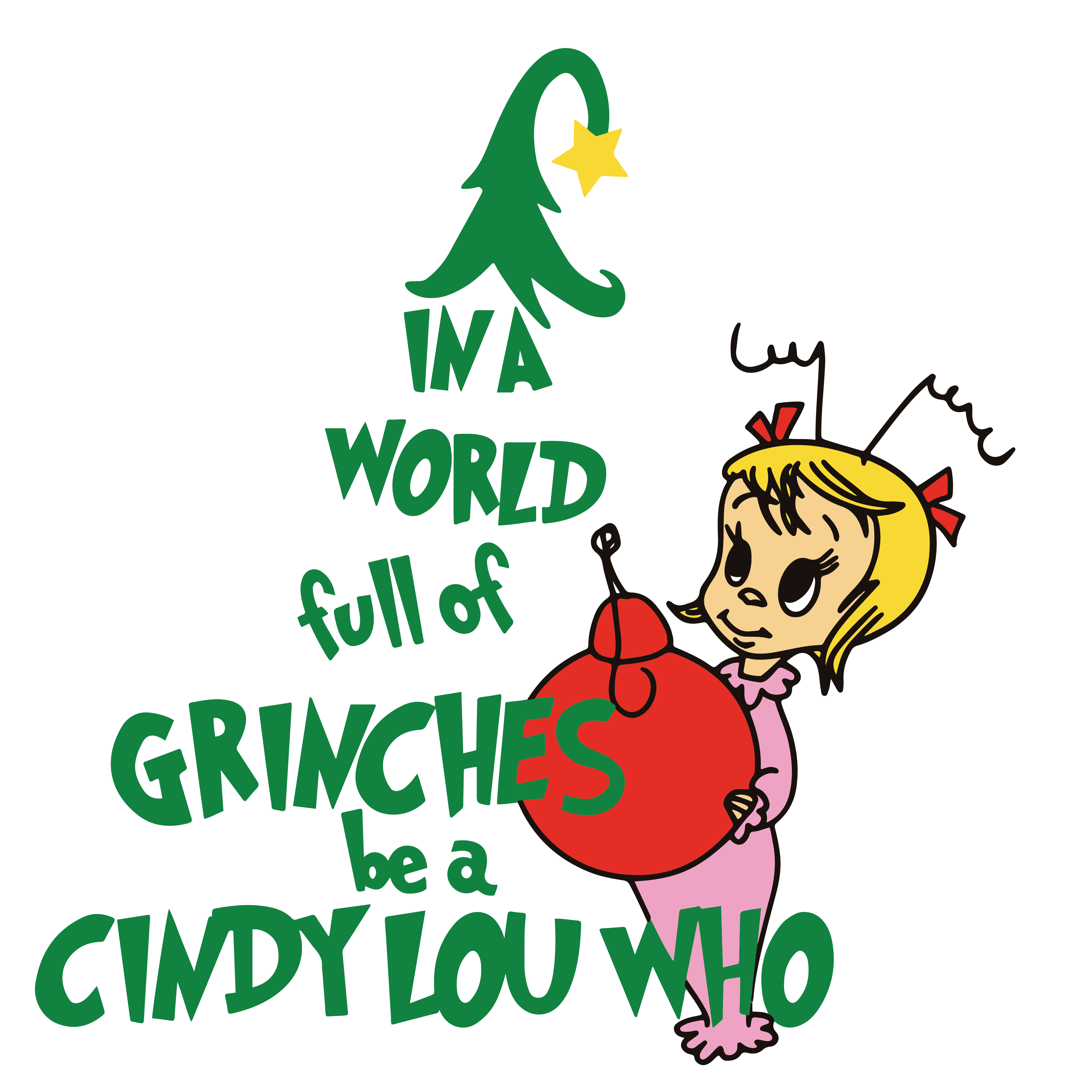 Cindy Lou Who Svg, Grinch Hand Svg, Grinch SVG, Grinch Ornam | Inspire ...
