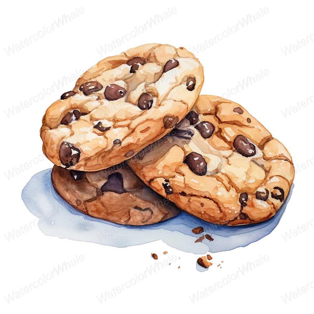 Choc Chip Cookie Clipart, Chocolate Chip Cookie Clip Art Png Inspire