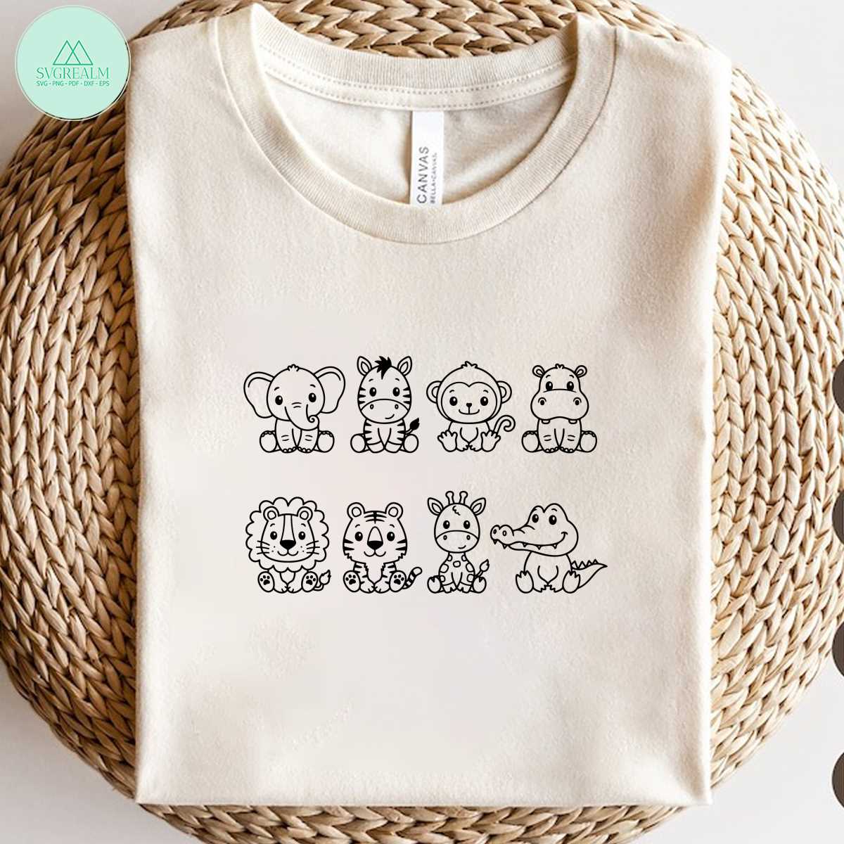 Safari animals outline SVG Cute african jungle animal cut fi - Inspire ...
