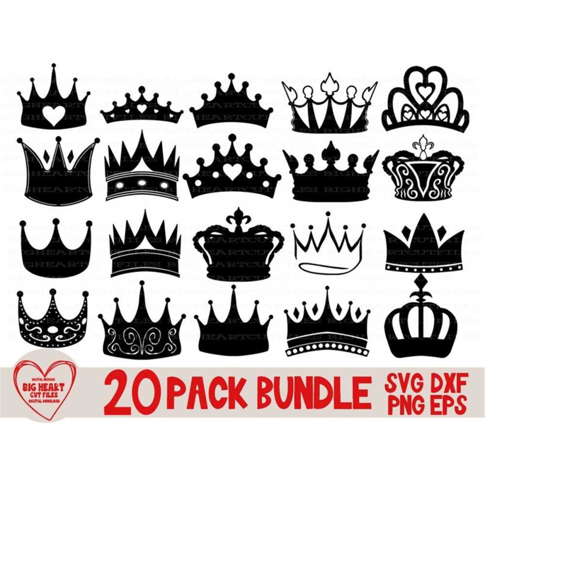 Product Inspire Uplift 1698302765 2610202313464 Crown Svg Bundle Crown Svg Png Dxf Eps Crown Clipart Royal Image 1