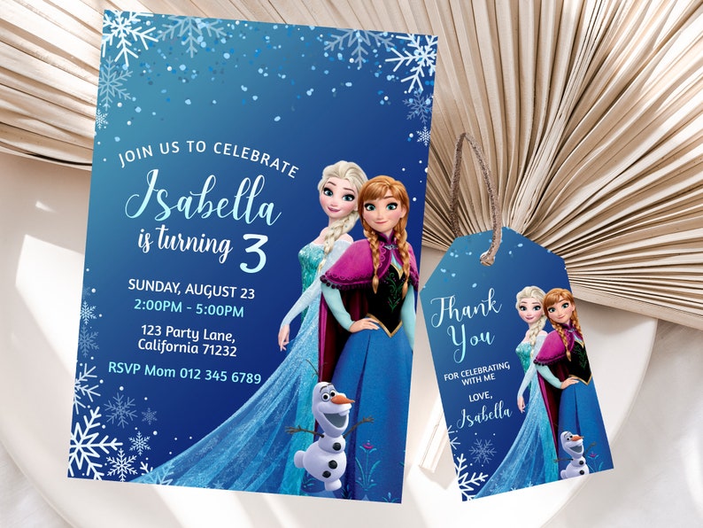 Frozen Birthday Invitation Frozen Invitation Frozen Party In Inspire Uplift