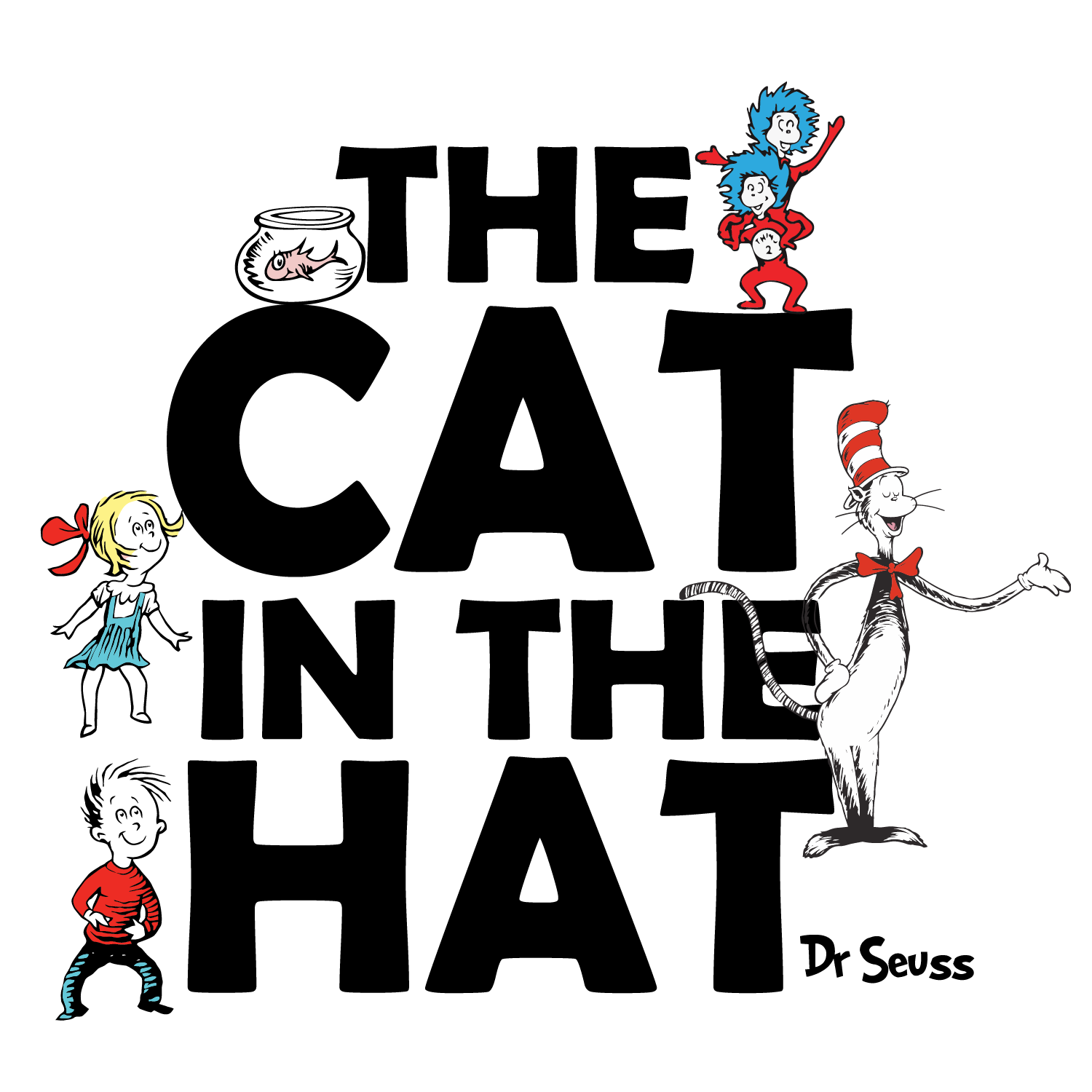 Dr. Seuss The Cat in the Hat Characters SVG Digital File, Dr - Inspire
