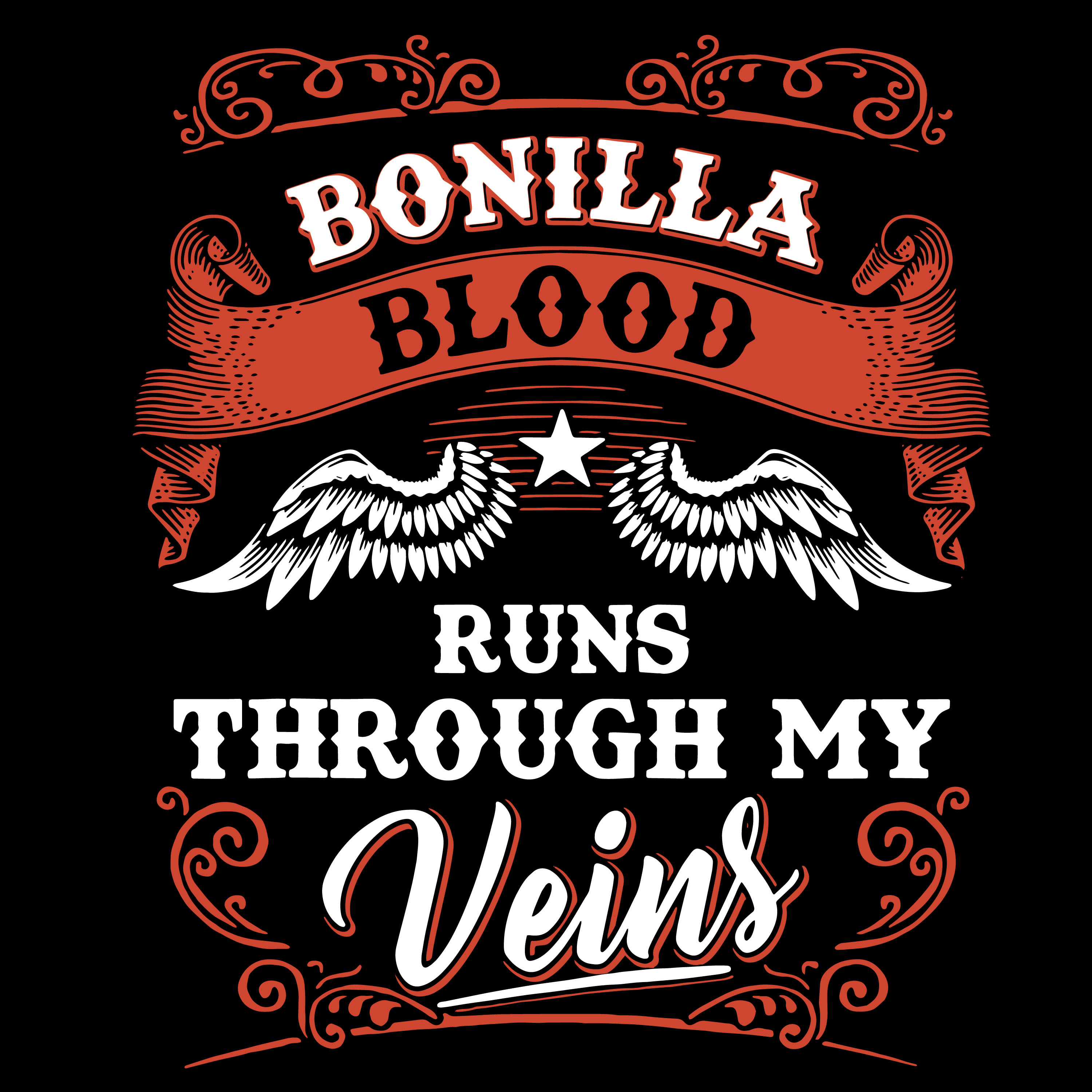 Bonilla Blood Runs Through My Veins Svg, Trending Svg, Run T | Inspire ...