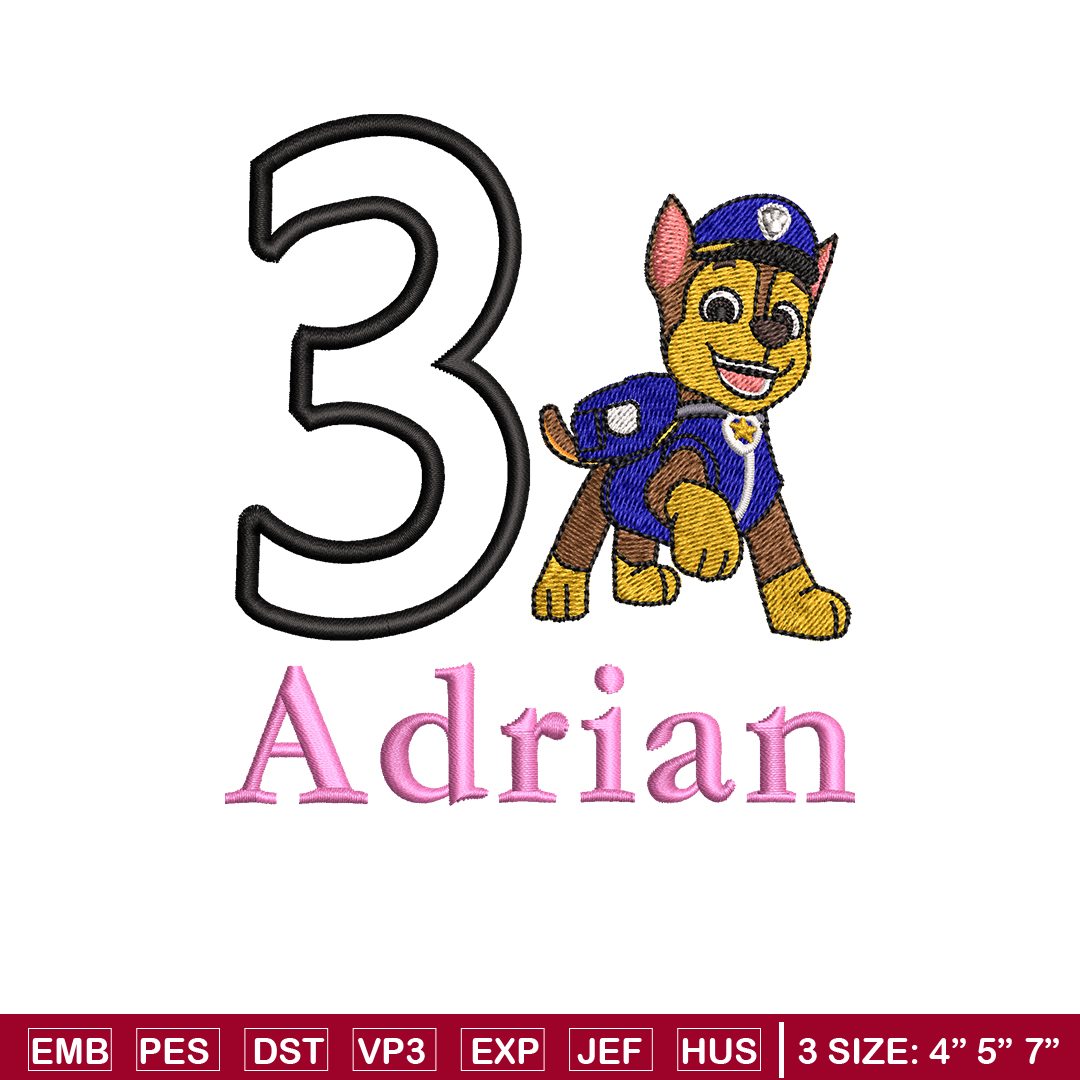 Adrian Logo embroidery design, Adrian Logo embroidery, logo | Inspire ...