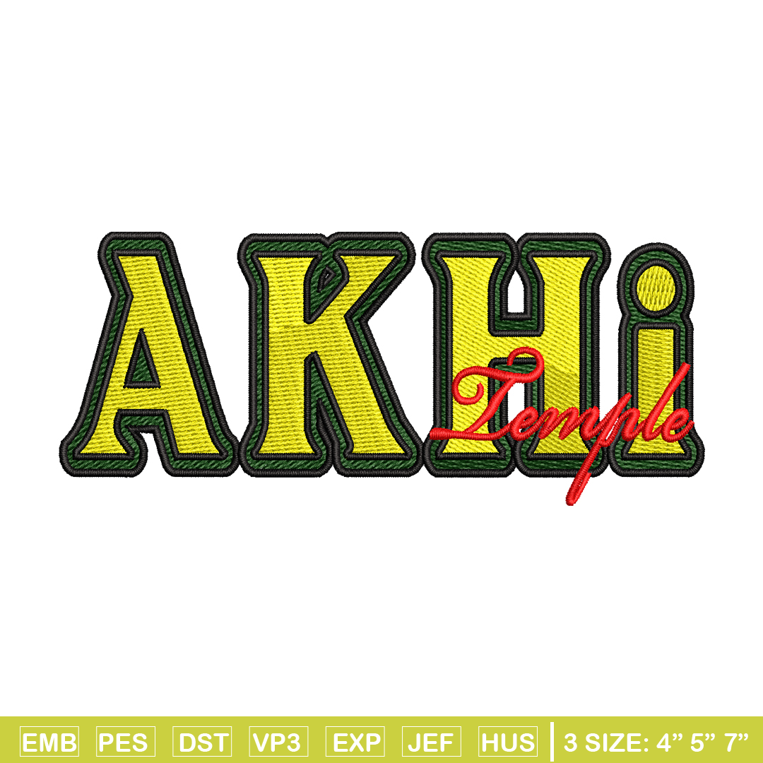 AKHI logo embroidery design, AKHI logo embroidery, logo desi Inspire