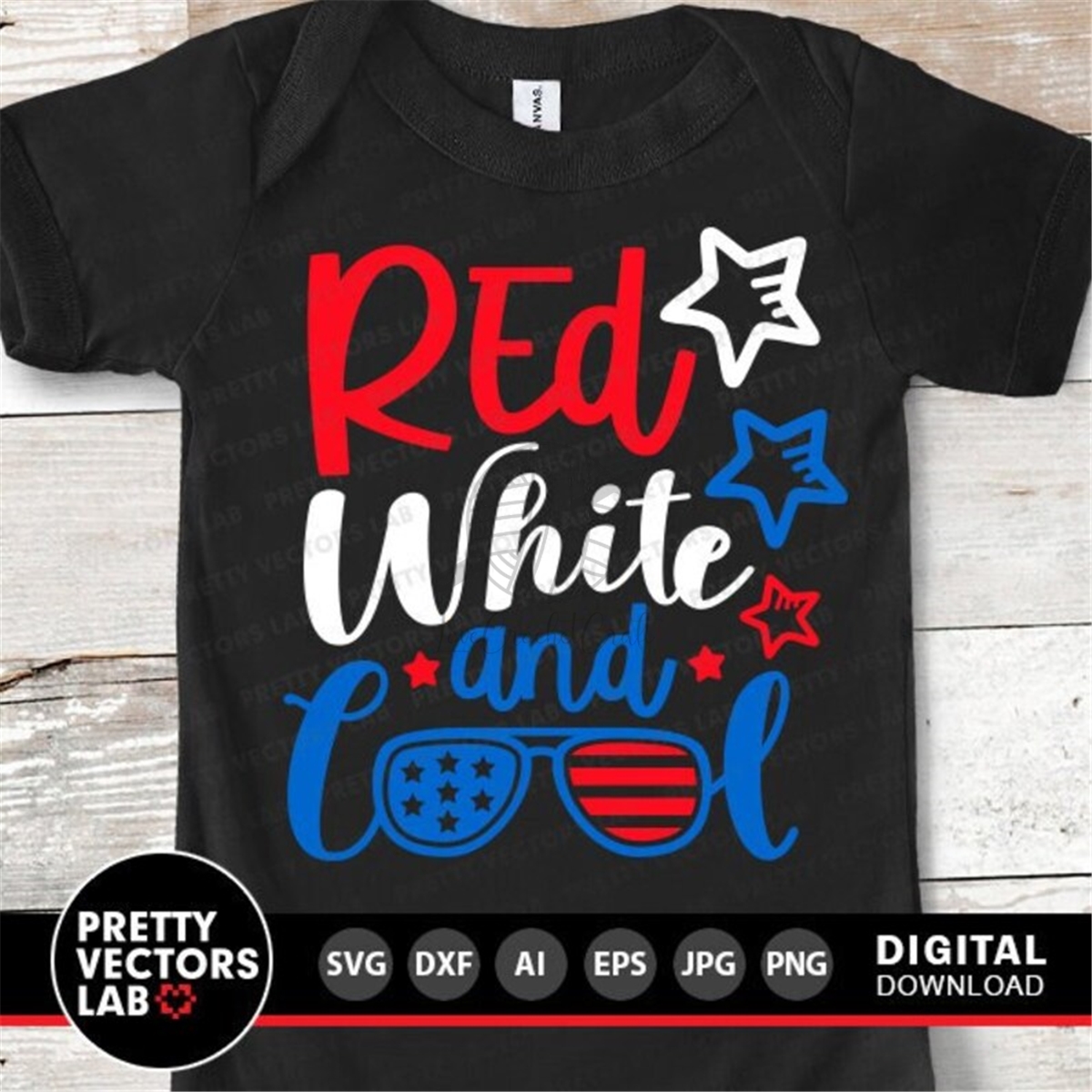 Red White and Cool Svg, 4th of July Cut File, Patriotic Svg | Inspire ...