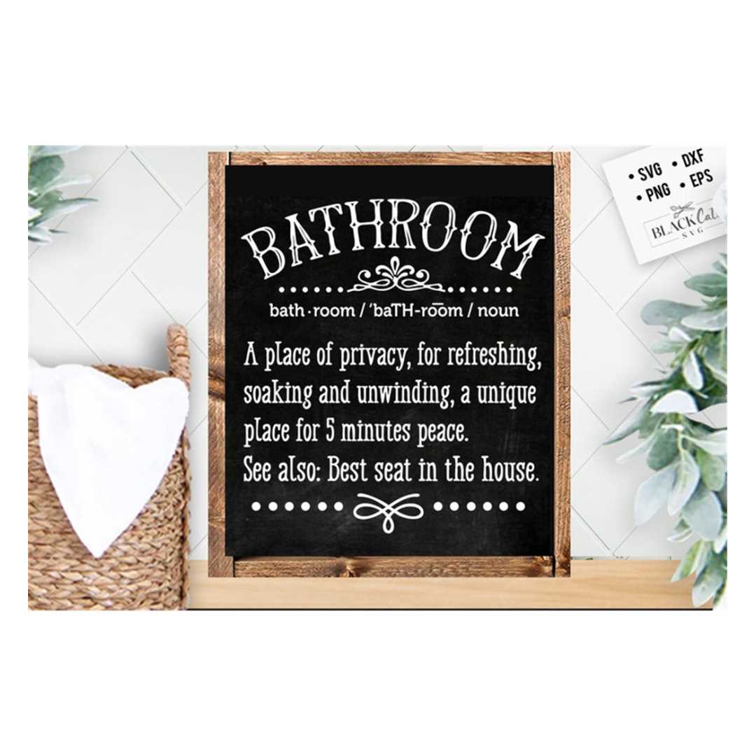 Bathroom definition svg, Bathroom SVG, Bath SVG, Rules SVG, Inspire