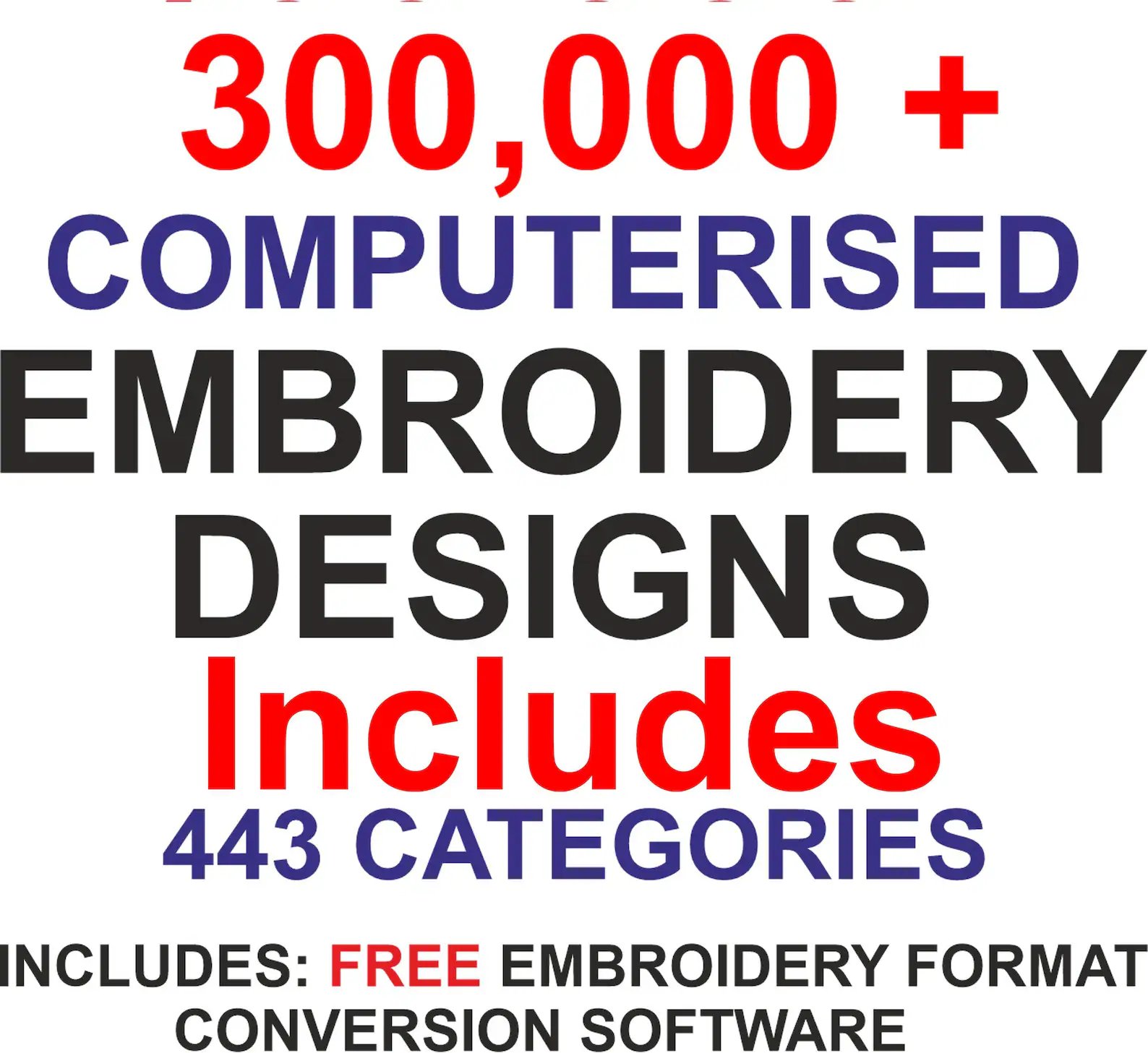 300,000 Embroidery Designs & FREE Embroidery Conversion Soft Inspire Uplift