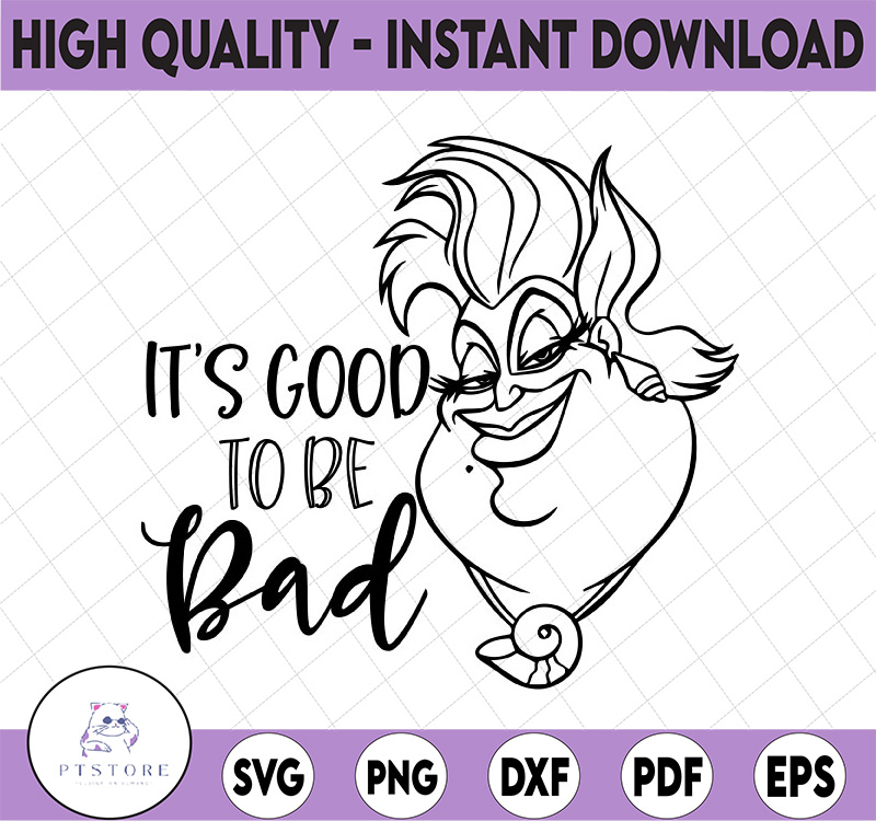 Ursula its good to be bad svg, png, dxf, Cartoon svg, Disney - Inspire ...