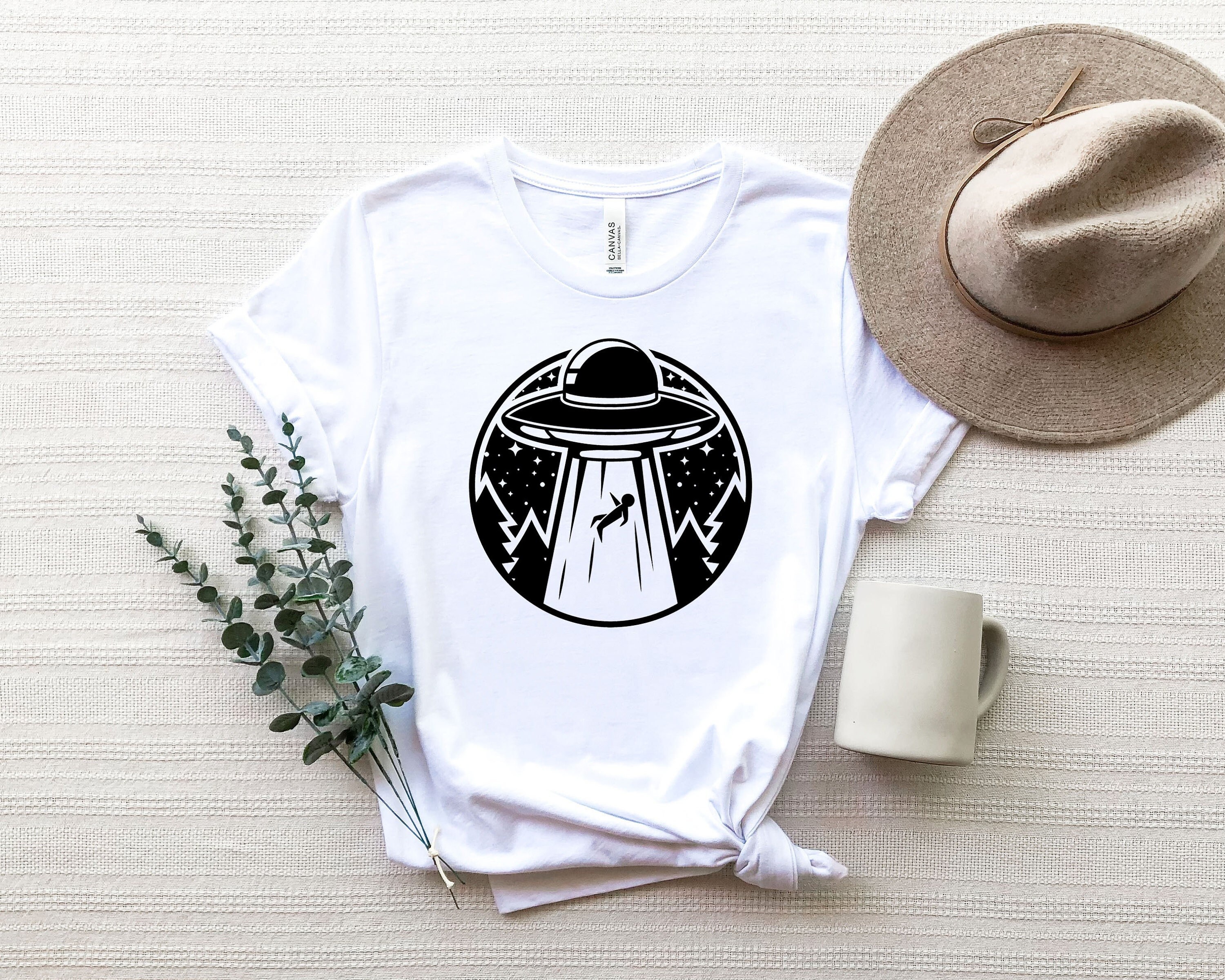 UFO Abducting Human Shirt Png ,Alien Shirt Png ,Alien Tee ,U - Inspire ...