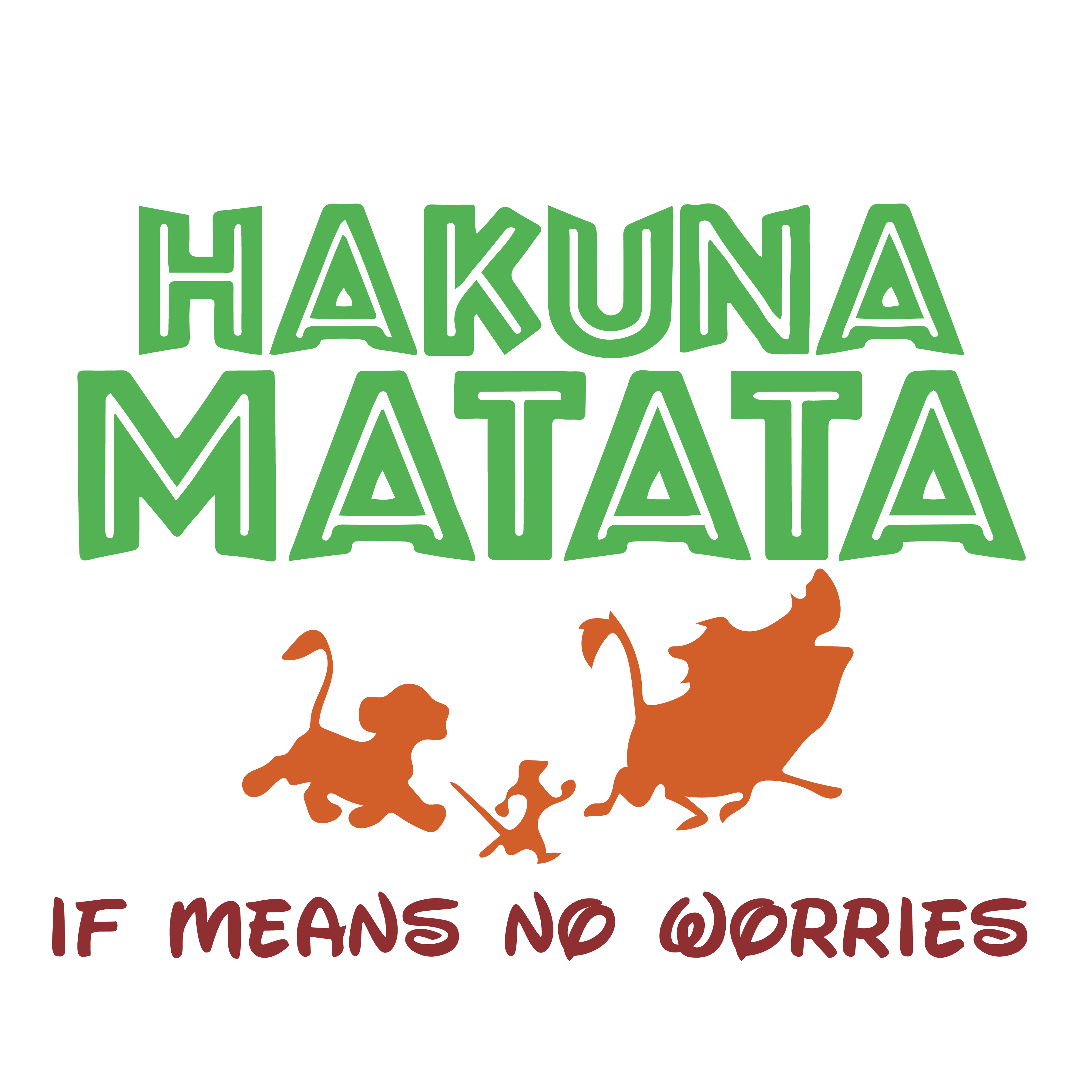 Hakuna Matata It Means No Worries, Mickey Mouse Svg, Disney | Inspire ...
