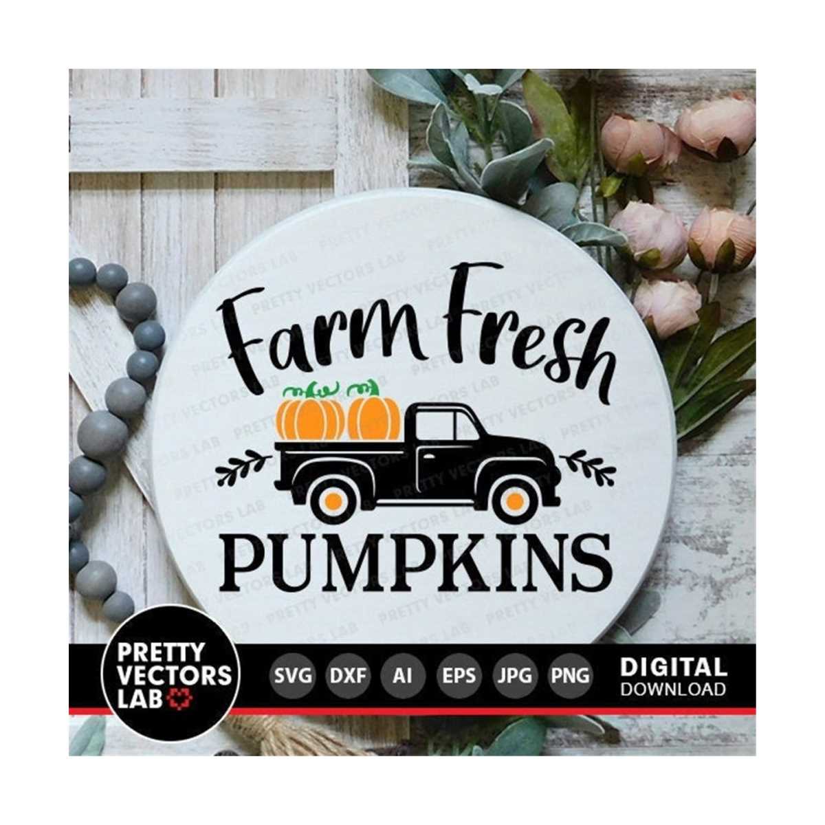 Farm Fresh Pumpkins Truck Graphic Tee