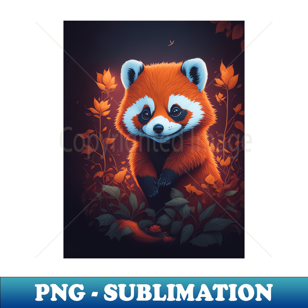 Cute Red Panda Sticker - Cool Animal - PNG Sublimation Digit | Inspire ...