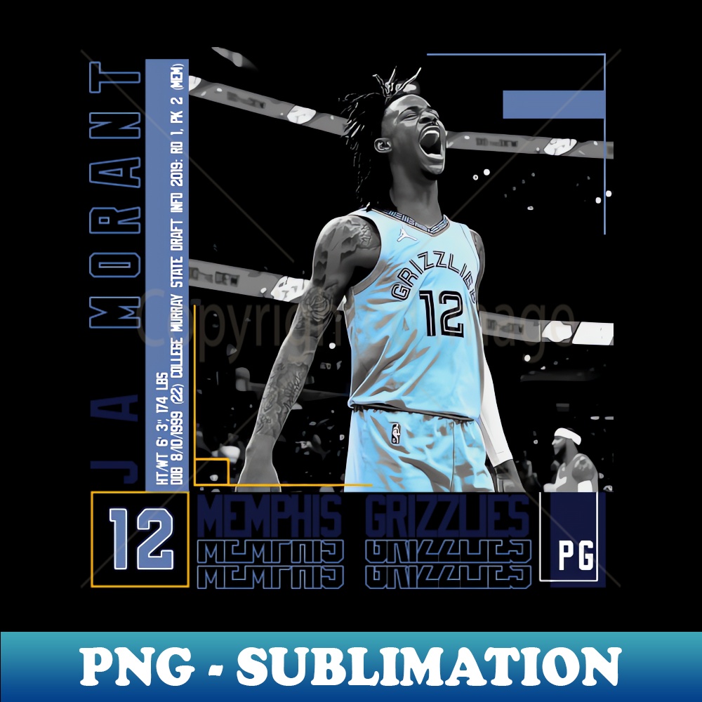 Ja Morant Basketball Edit Poster Grizzlies - Unique Sublimat | Inspire ...