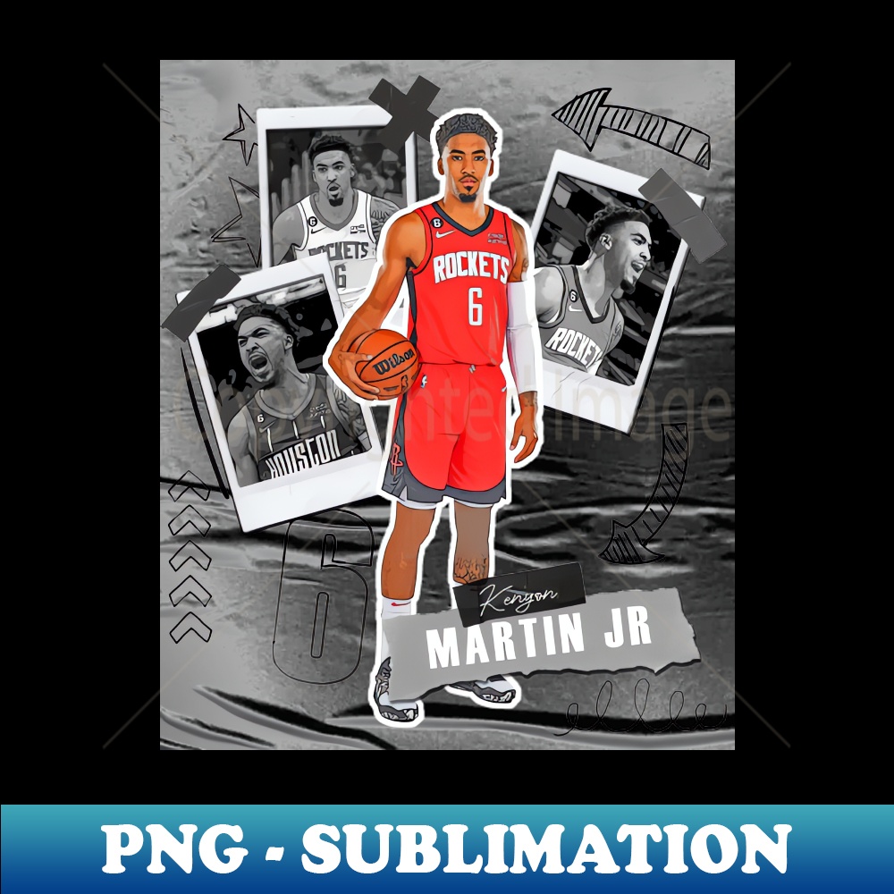 Kenyon Martin Jr Basketball Paper Poster Rockets 5 - Digital | Inspire ...