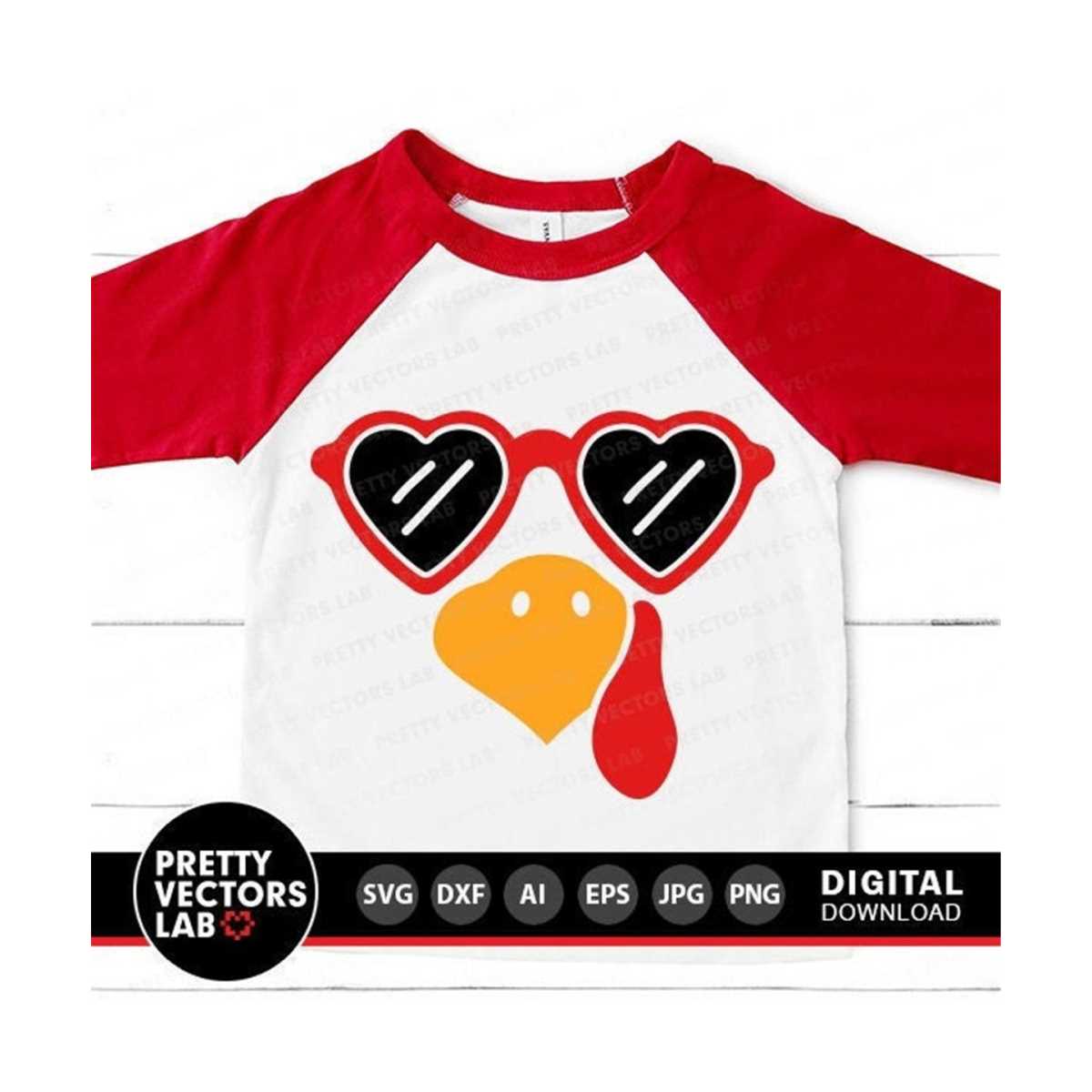 Girl Turkey Face Svg, Cute Turkey Svg, Thanksgiving Svg Dxf Inspire