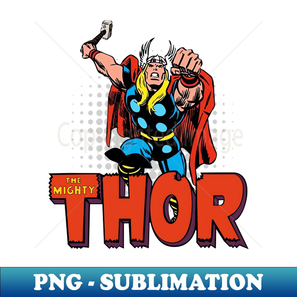The Mighty Thor - Vintage Sublimation PNG Download - Enhance | Inspire ...