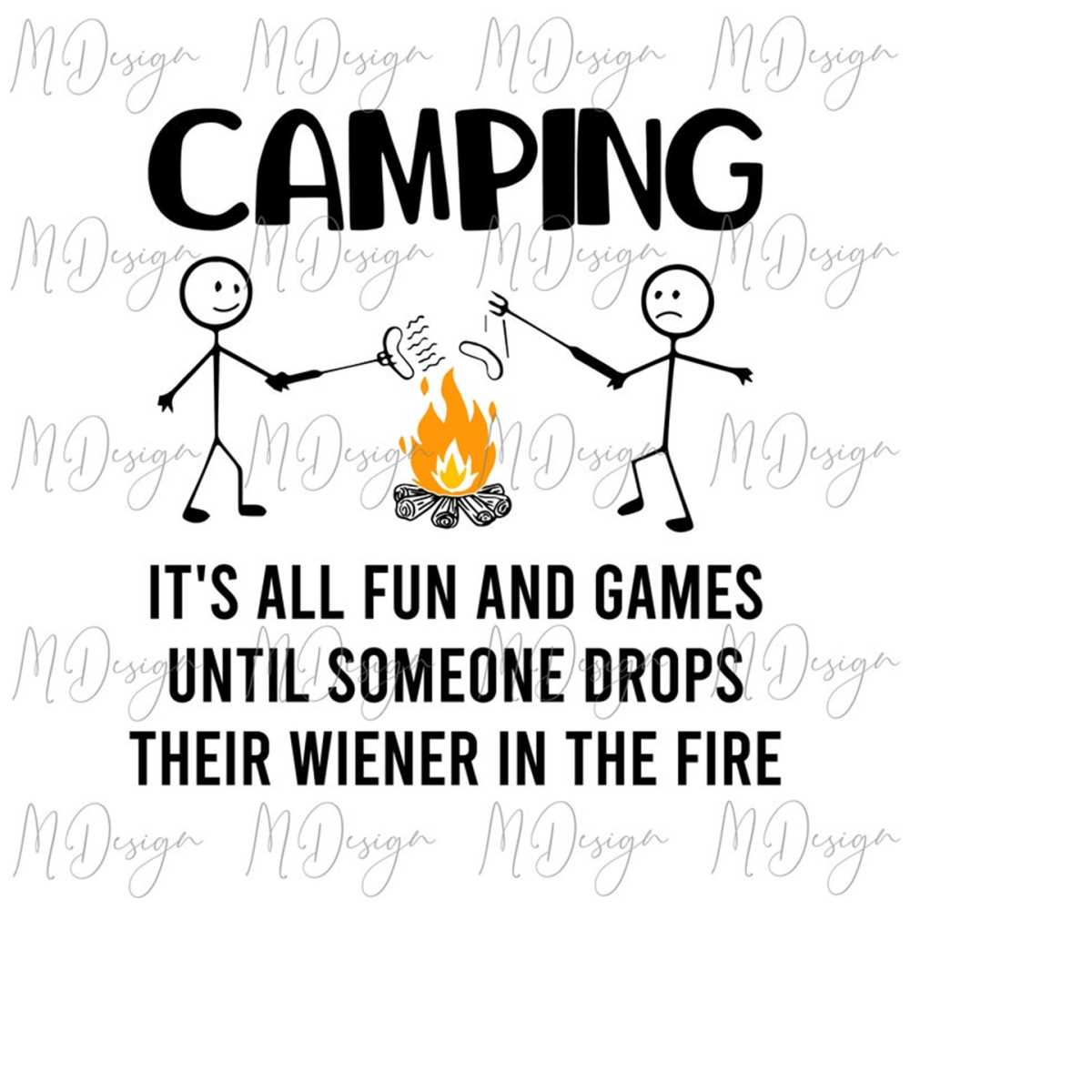 Funny Camping SVG Wiener SVG Cutting Files for Cricut, Silho Inspire
