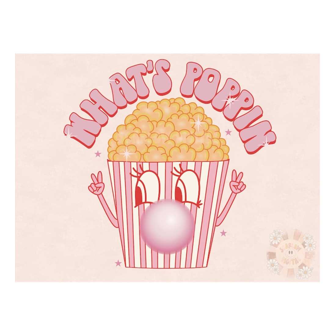 Whats Poppin PNG-Popcorn Sublimation Digital Design Download | Inspire ...