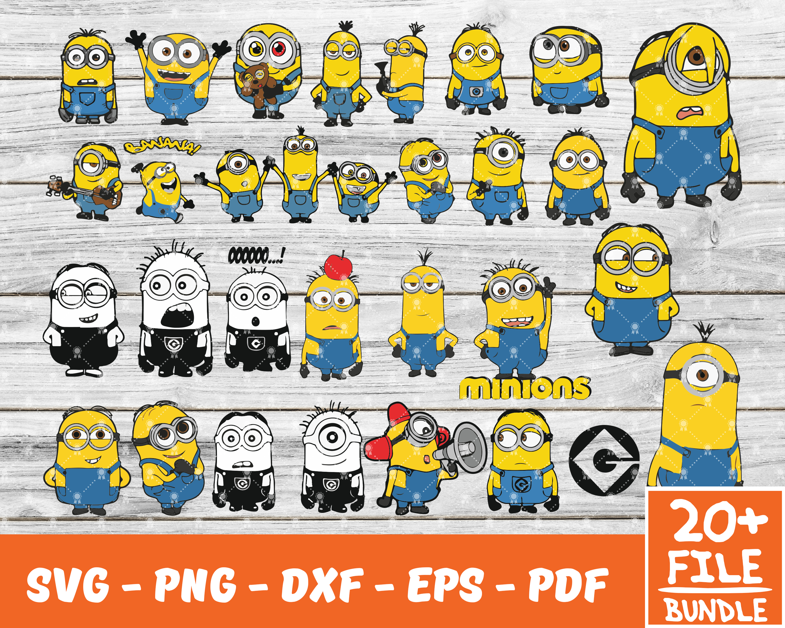 Minions Svg,Cartoon Svg, Bundle Cartoon Svg 117 - Inspire Uplift