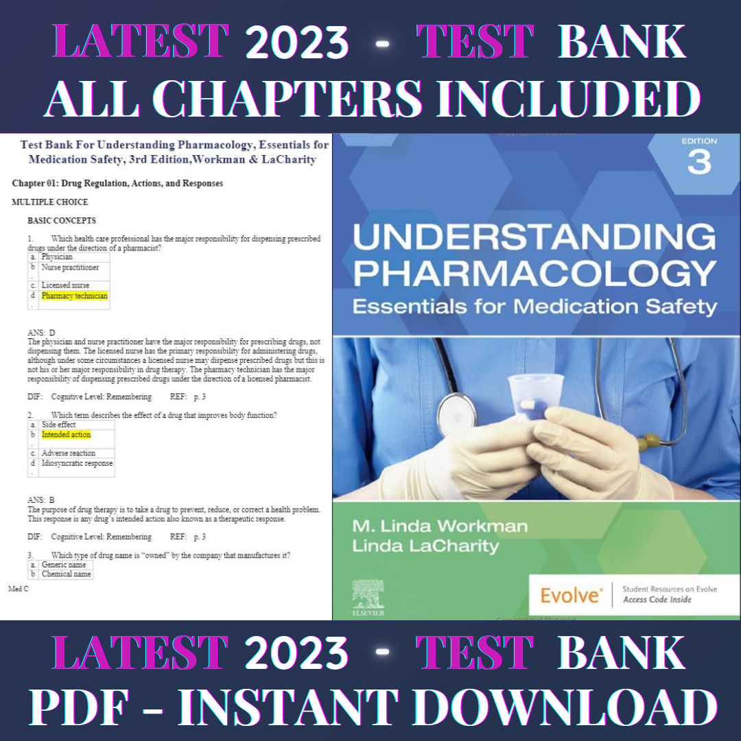 Latest 2023 Understanding Pharmacology 3rd Edition by M. Lin Inspire