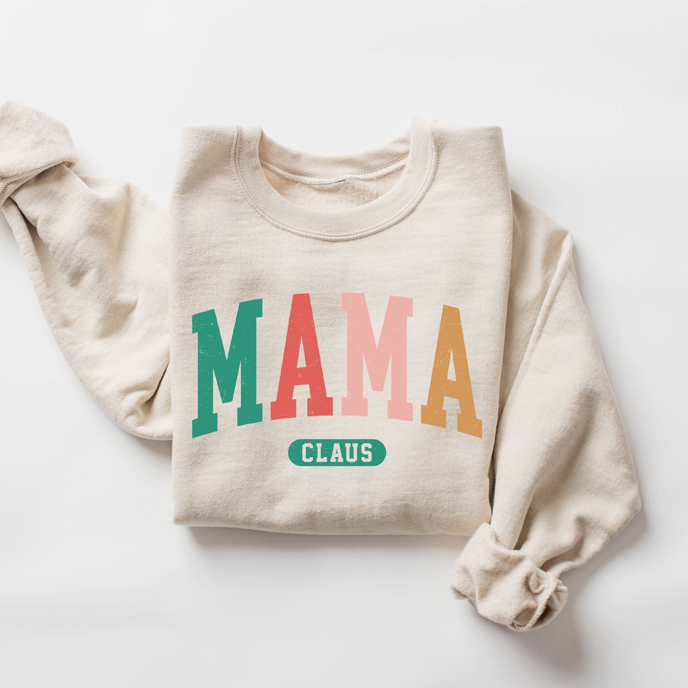 Mama Claus Christmas Sweatshirt – Cozy Holiday Pullover for Festive Moms main image 0