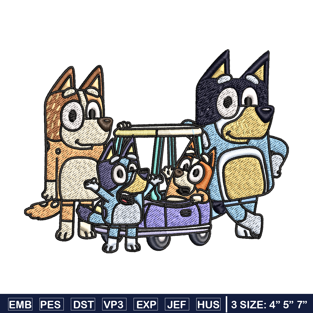Bluey family embroidery design, Bluey Embroidery, Embroidery | Inspire ...