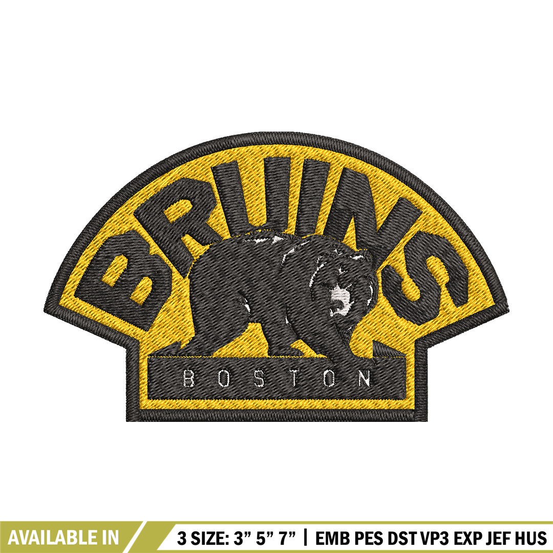 Boston Bruins Embroidery Design, Logo Embroidery, NHL Embroi Inspire