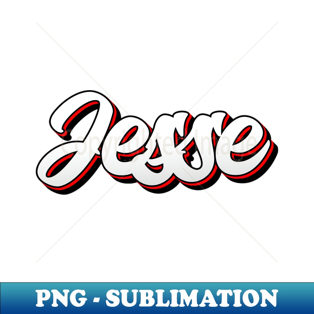 Jesse Names Cursive Jesse name - cool 70s retro font - PNG Sublimation Digital D | Inspire ...