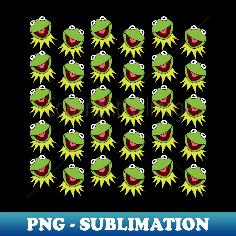 Kermit The Frog pattern - PNG Transparent Digital Download F | Inspire ...