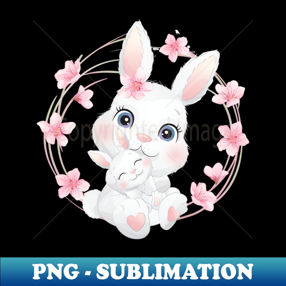 Cute little bunny mother and baby - Exclusive Sublimation Di | Inspire ...